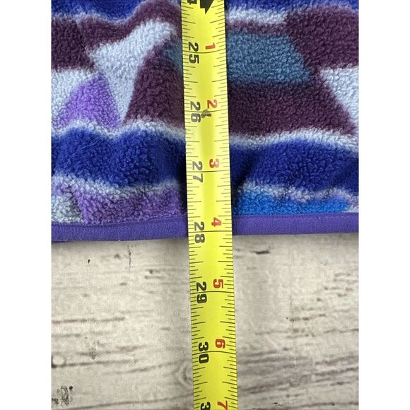 Patagonia Women's Sz XL Synchilla Snap T Guatemalan Tango Bear: Purple Fleece - Picture 6 of 10